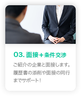 面接と条件交渉
